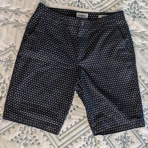Goodfellow & Co Navy Blue Linden Shorts with Triangle Pattern (W30)